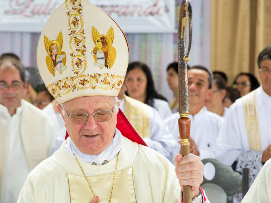 Dom Luís em sua missa de 50 anos de sacerdócio, em 01/05/2015